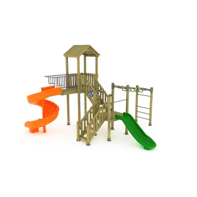 01 A Standard Wooden Playground